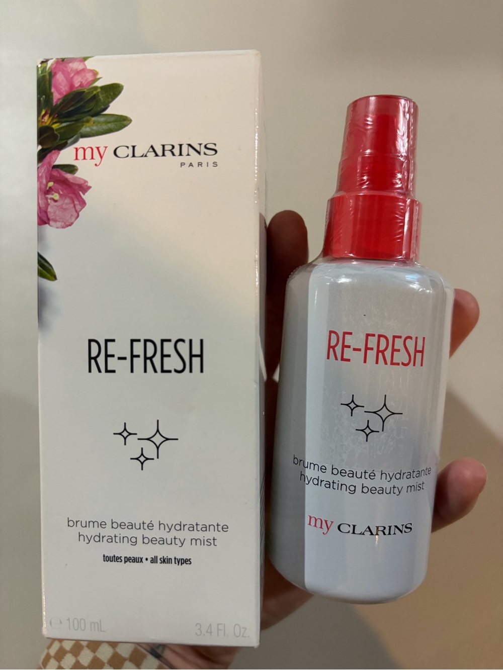 Clarins RE-FRESH Hydrating Beauty Mist 3.4 fl oz